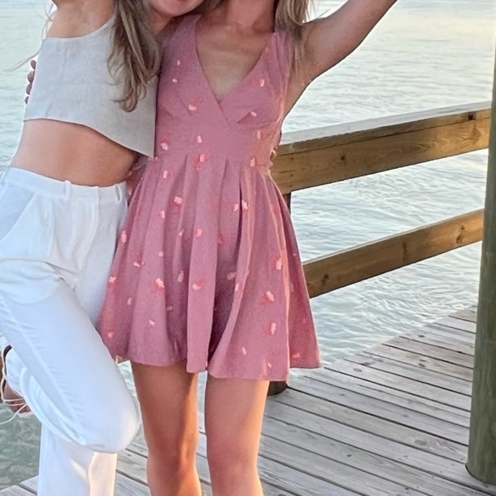 Free People backless mini dress